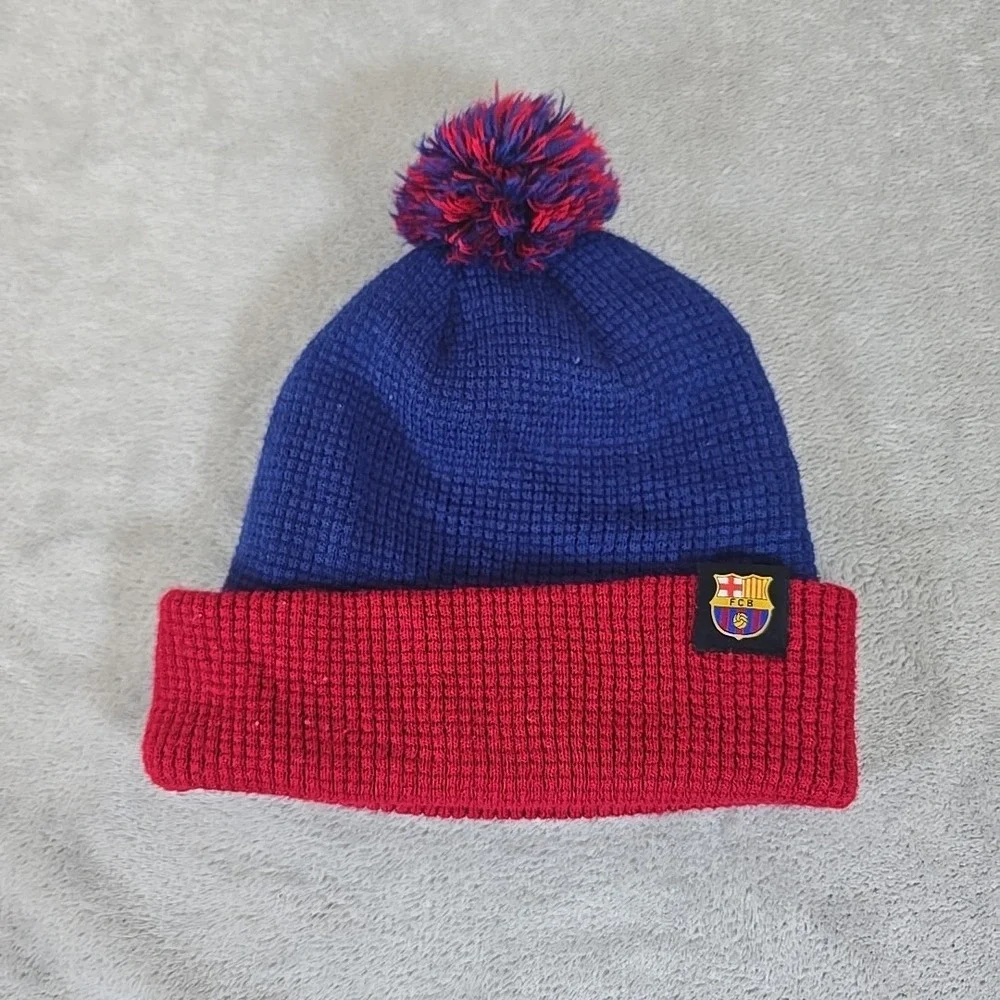 Nike Knit Hat O/S Blue  Barcelona Football Club Socer Sportswear‎ Activewear